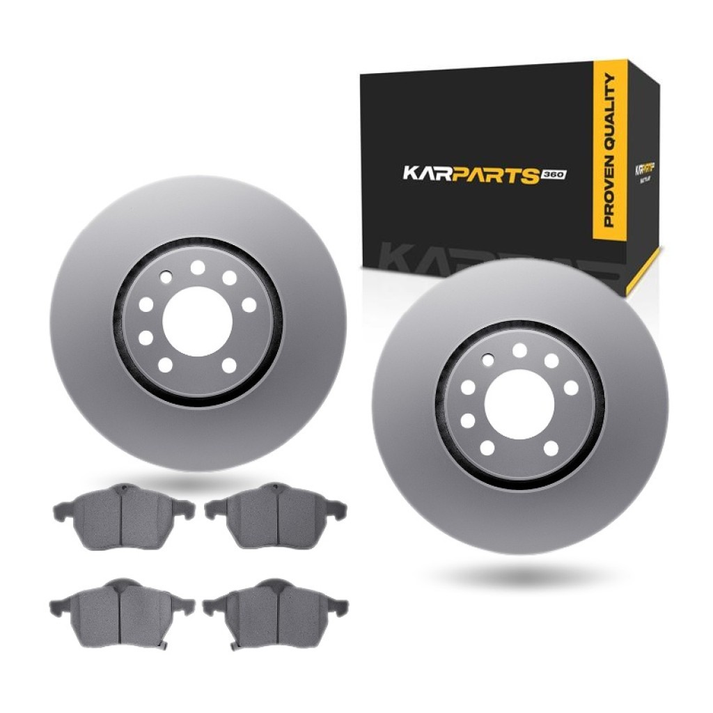 For Saab 9-3 1999 2000 2001 2002 Brake Set | Plain Rotor Style