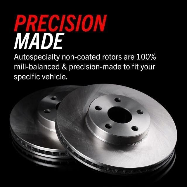 Front Brake Kit with Low-Dust Z17 Pads & Smooth Rotors for Select Toyota Models