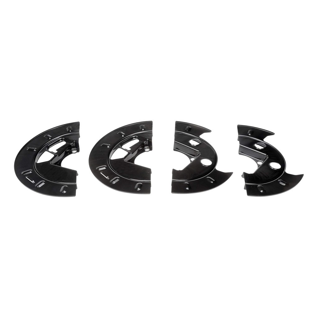 For Chevy Suburban 1500 2007-2014 Brake Dust Shields Rear | Steel Material Black