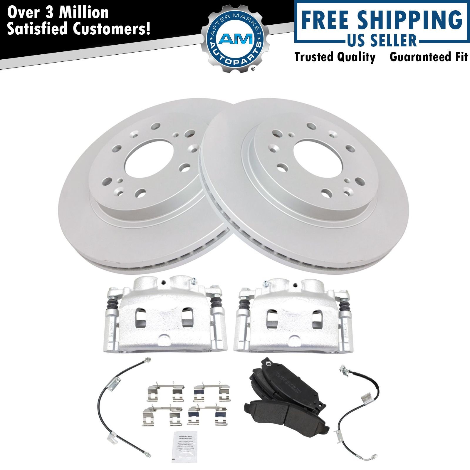 Brake Pad & Rotor Kit Semi-Metallic Fits Chevrolet GMC
