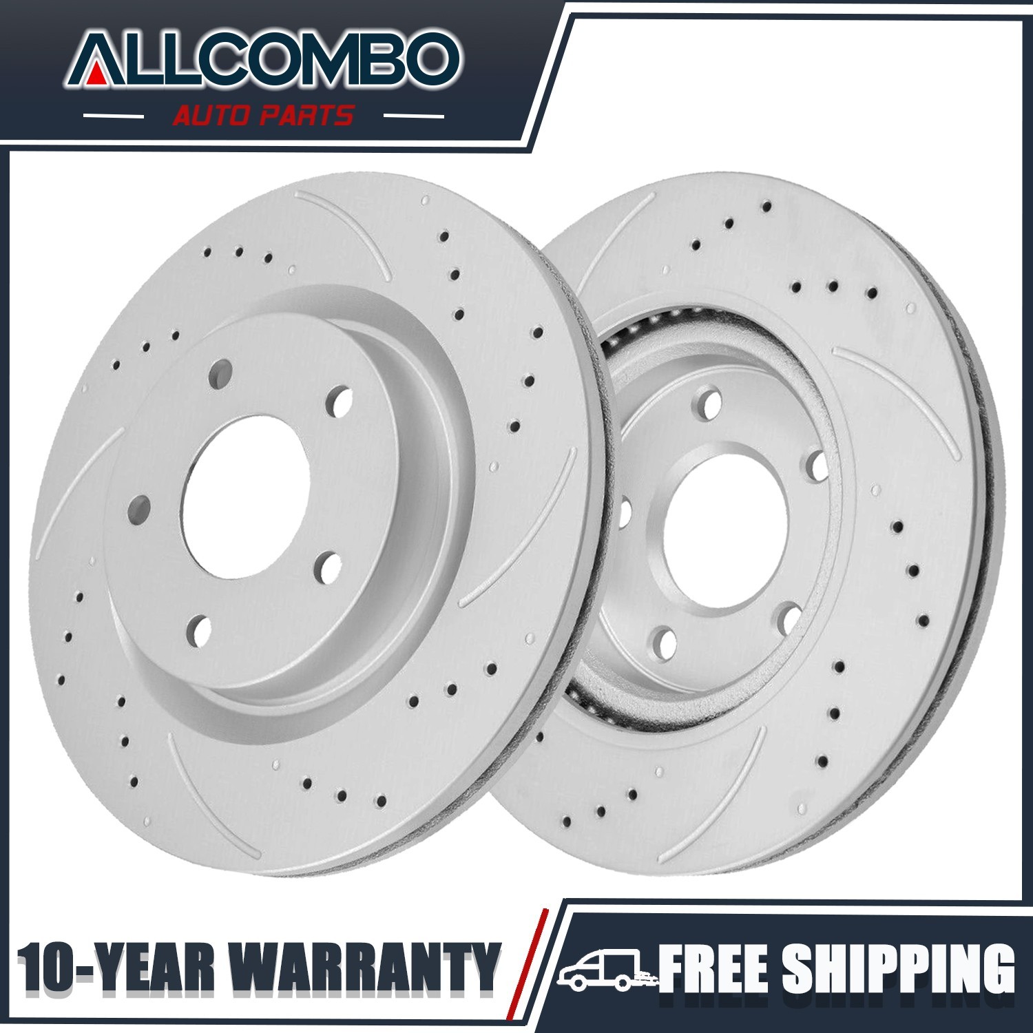 11.81 in Front Drilled Brake Rotor for 2003 – 2011 2012 Accord 2003 – 2008 Pilot