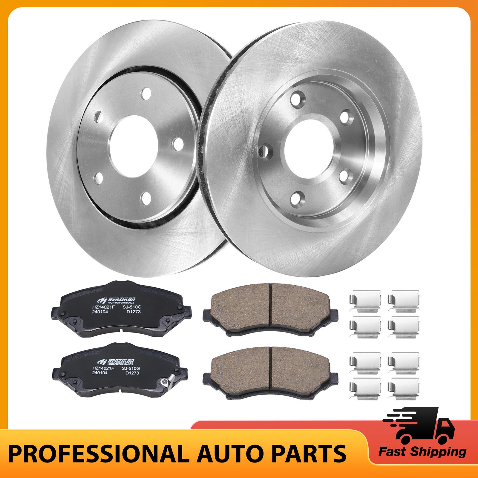 11.89″(302mm) Front Disc Rotors Ceramic Pads for Chrysler Town & Country 08-16