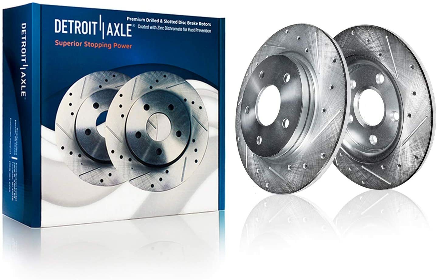 Front & Rear Drilled Rotors Ceramic Brake Pads for 2007-2012 Nissan Sentra SE-R