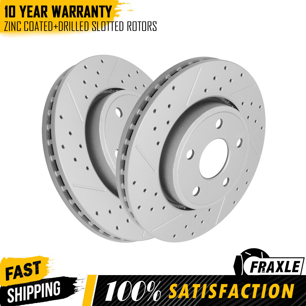 For 2011 2012 – 2020 Jeep Grand Cherokee Front Drilled Disc Brake Rotors 330mm