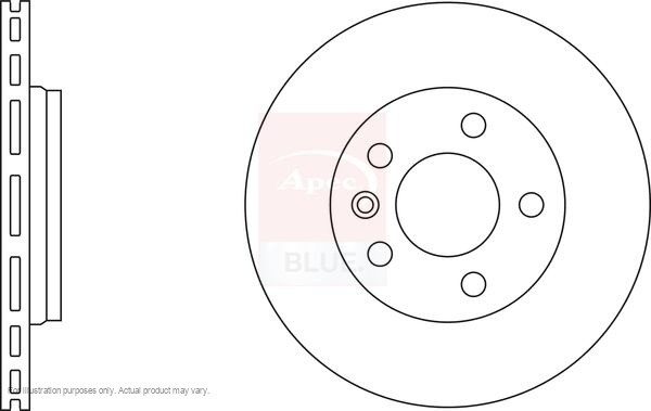 2x APEC Rear Brake Discs For VW TRANSPORTER Mk V Platform 85kW/115HP/1984cc SDK6