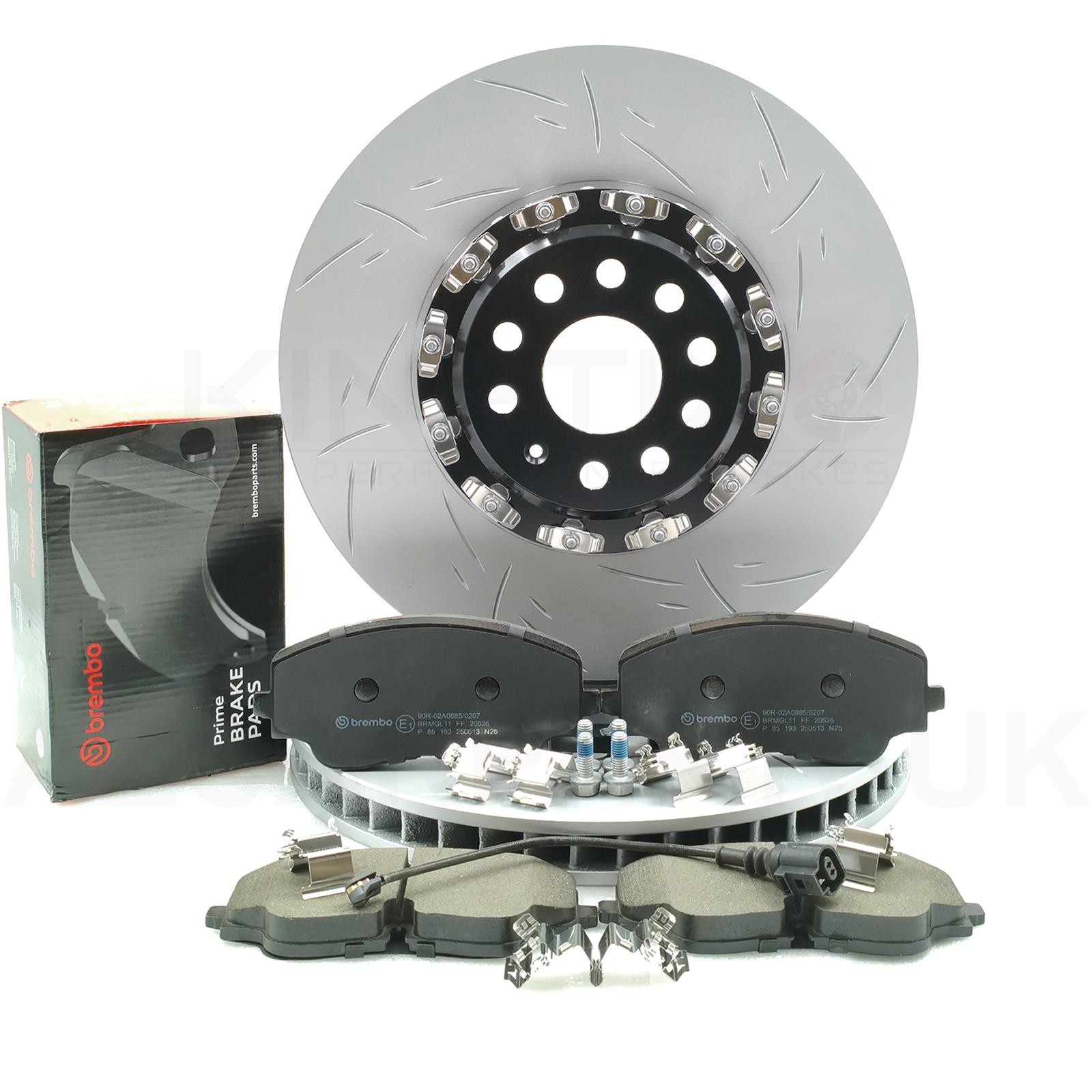 FOR CUPRA FORMENTOR 2020- TWO PIECE FLOATING FRONT BRAKE DISCS BREMBO PADS 357mm