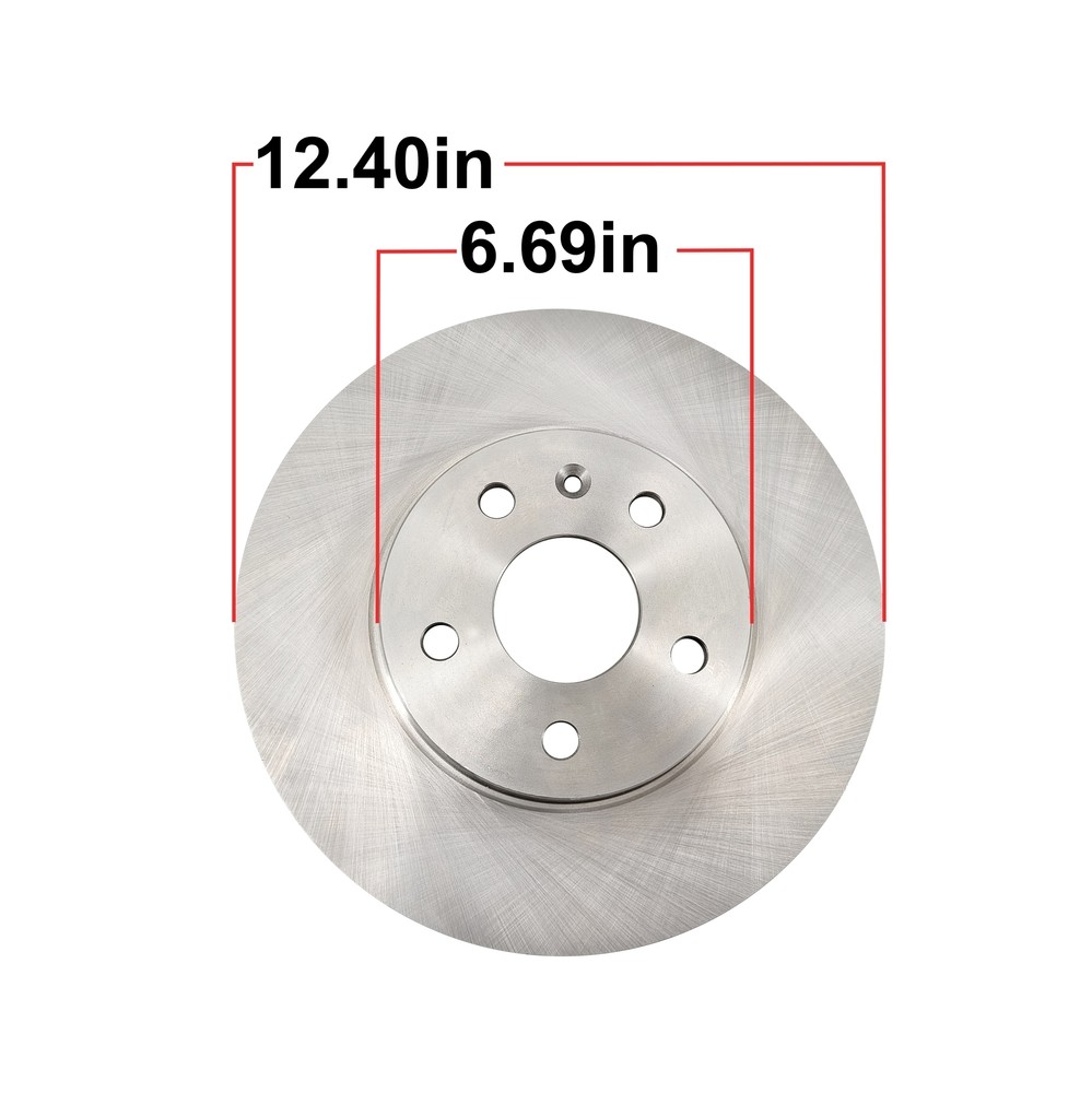Front & Rear Rotors + Ceramic Disc Brake Pads for 08-14 Cadillac CTS 316mm 315mm