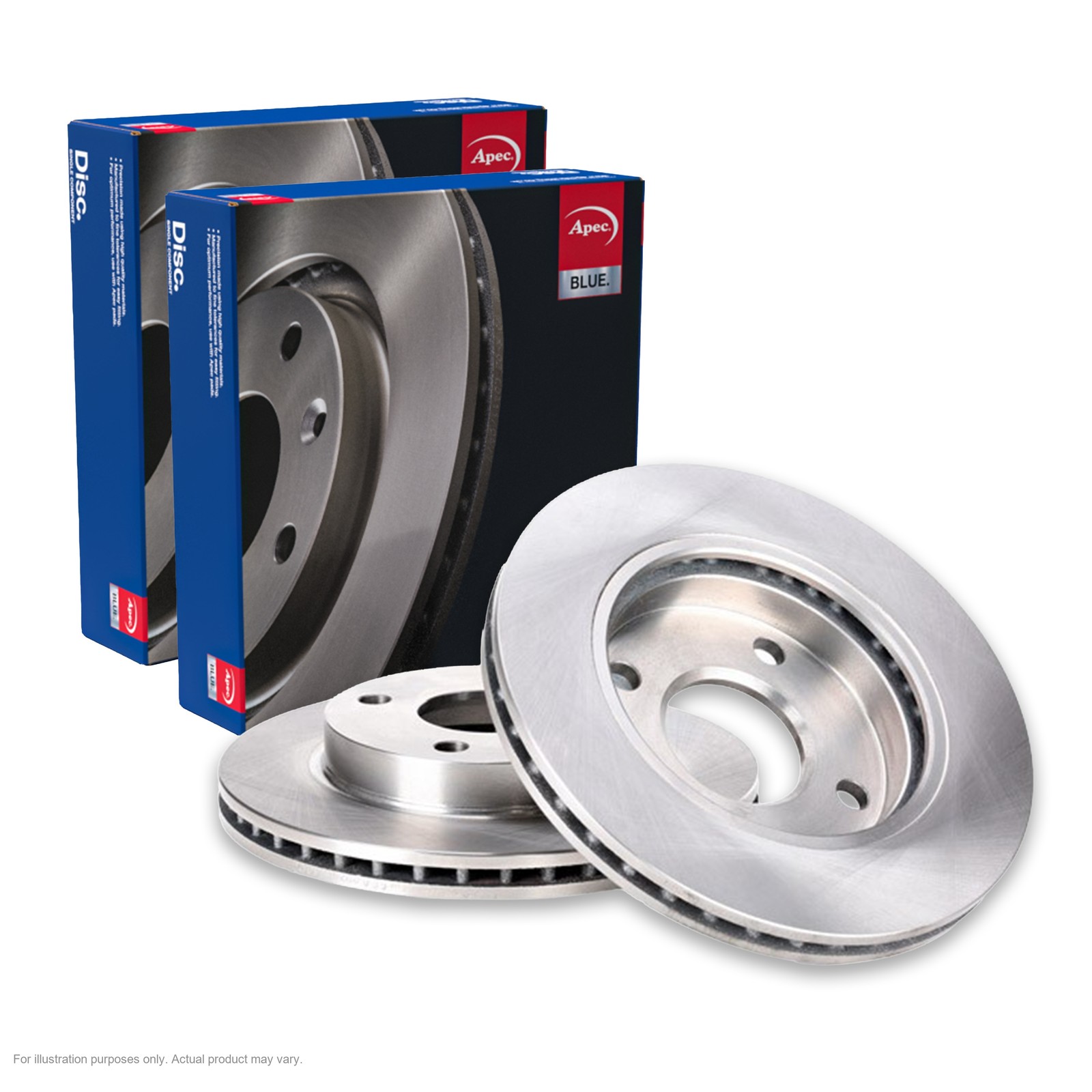 2x APEC Front Brake Discs For FORD FIESTA Mk IV (JA_, JB_ 76kW/103HP/1596cc SDK6
