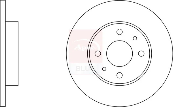 2x Brake Discs Pair Solid fits FIAT BARCHETTA 183 1.8 Rear 95 to 05 240mm Set