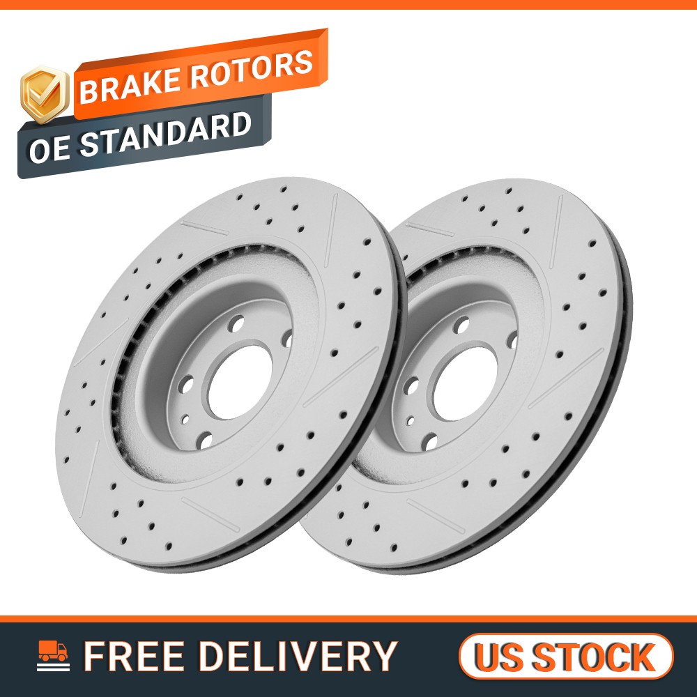 Rear Drilled Brake Rotors for Volvo XC90 XC60 V60 V90 Cross Country