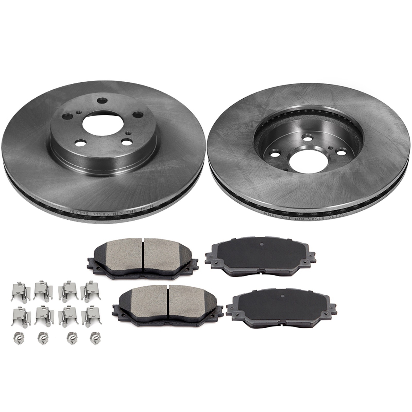 Front Brake Pads And Rotors For Pontiac Vibe Toyota for Corolla 2009-2018