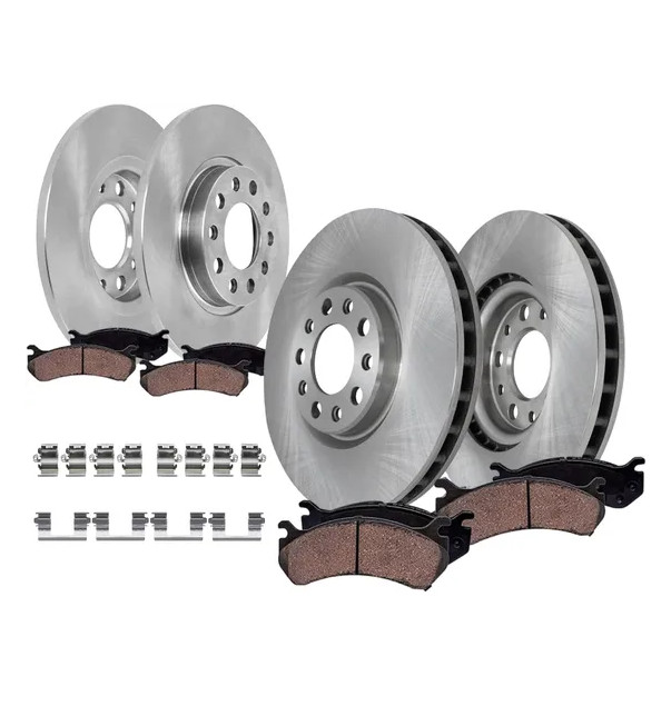8pc Front Rear Brake Rotors Brake Pads for 2014-2022 Jeep Cherokee Chrysler 200