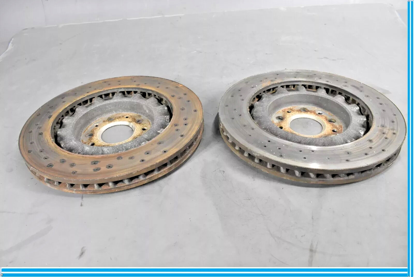 14-24 Maserati Quattroporte M156 Front Left & Right Brake Rotors Disc Set OEM