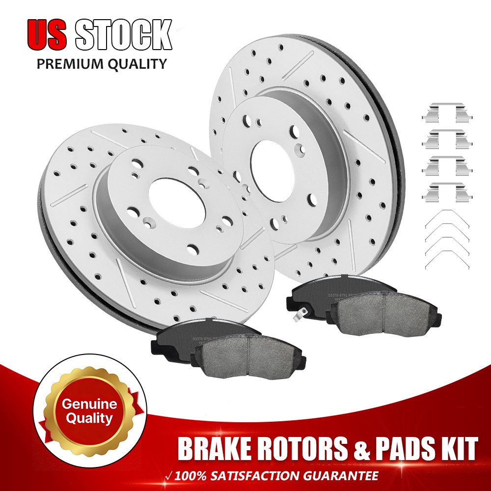 10.31 inch Front Brake Rotors Ceramic Pads For 2012 2013 2014-2015 Honda Civic