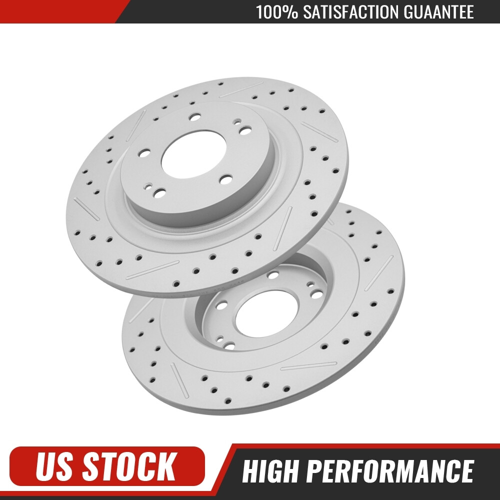 Rear Drilled Brake Rotors for Mitsubishi Eclipse Cross Outlander PHEV Sport RVR