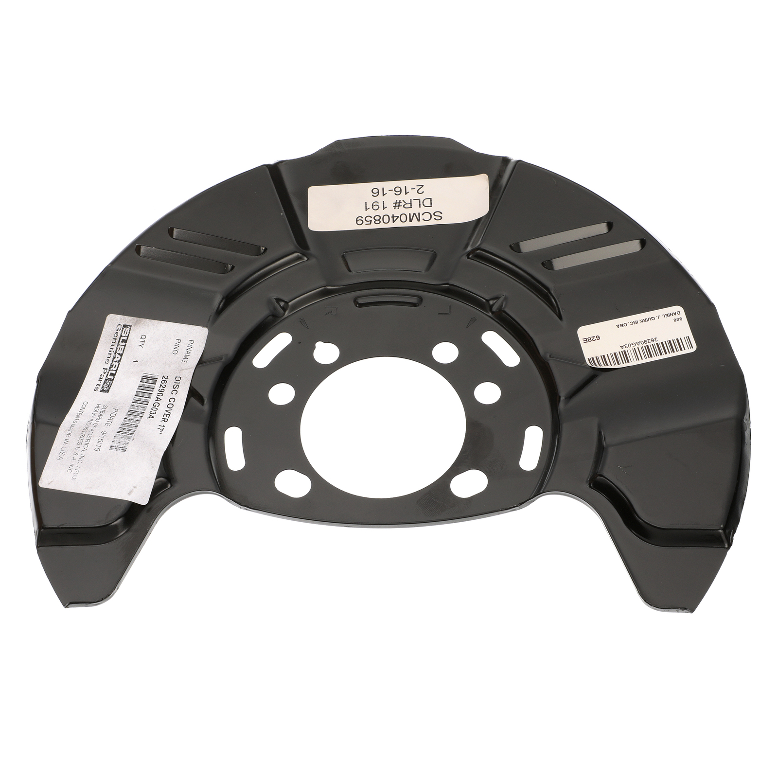 OEM NEW 05-14 Subaru Legacy Outback Front Disc Brake Pad Dust Shield 26290AG03A