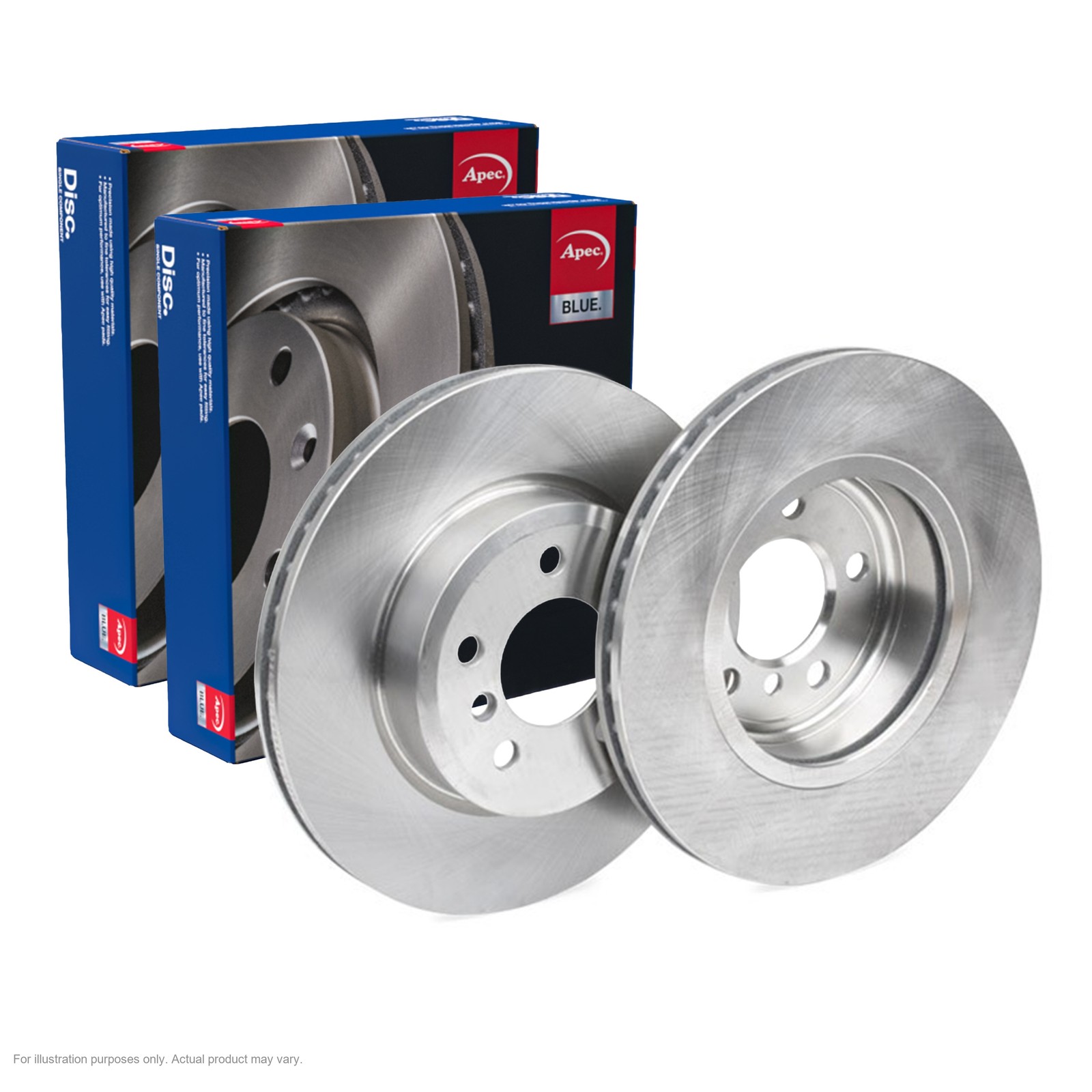 2X APEC Front Brake Discs for BMW X3 2003-11 325mm Vented SDK6434