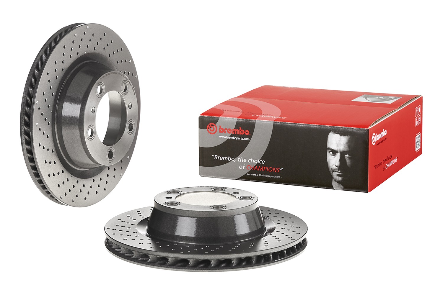 Brembo Rear Driver Left Drilled Brake Disc Rotor For Porsche 911 Carera Targa 4