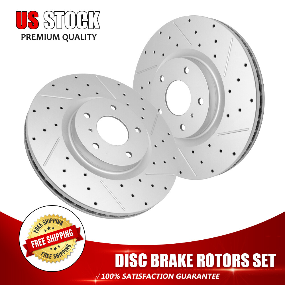 12.6 in Front Drilled Brake Rotors for Nissan Altima Maxima Murano 350Z 370Z