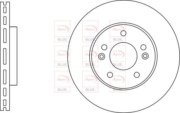 Brake Discs Pair Front FOR HYUNDAI i30 128bhp 1.6 11->15 CHOICE1/2 Diesel Blue