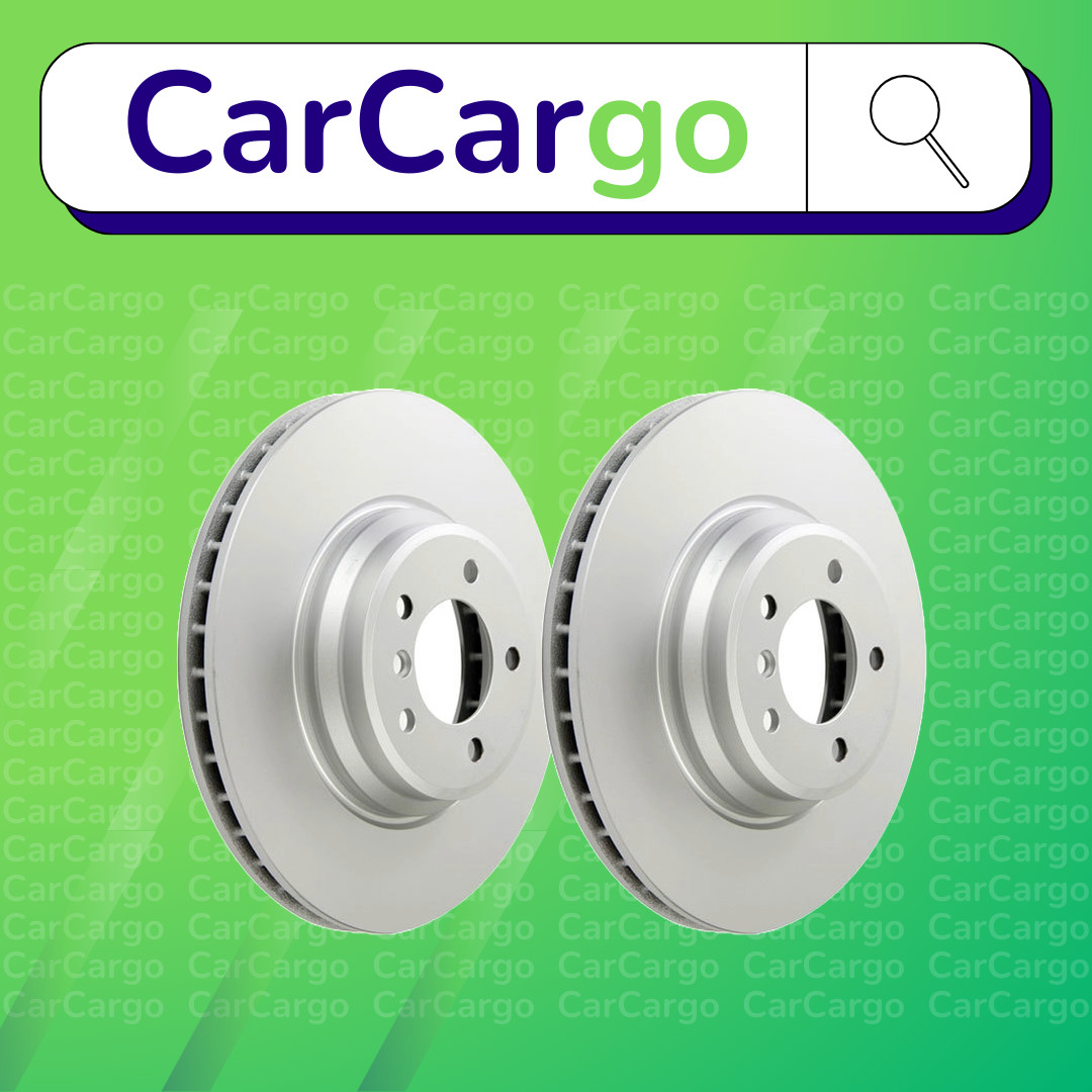 Premium Vented Front Brake Discs Pair BMW 3 Series 330xd 2005-2012 348 mm