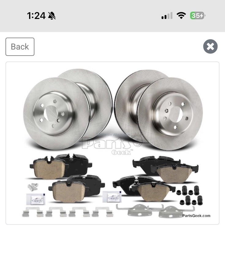 12Pcs Front & Rear Disc Brake Rotors & Brake Pads for BMW F10 528i 528i xDrive