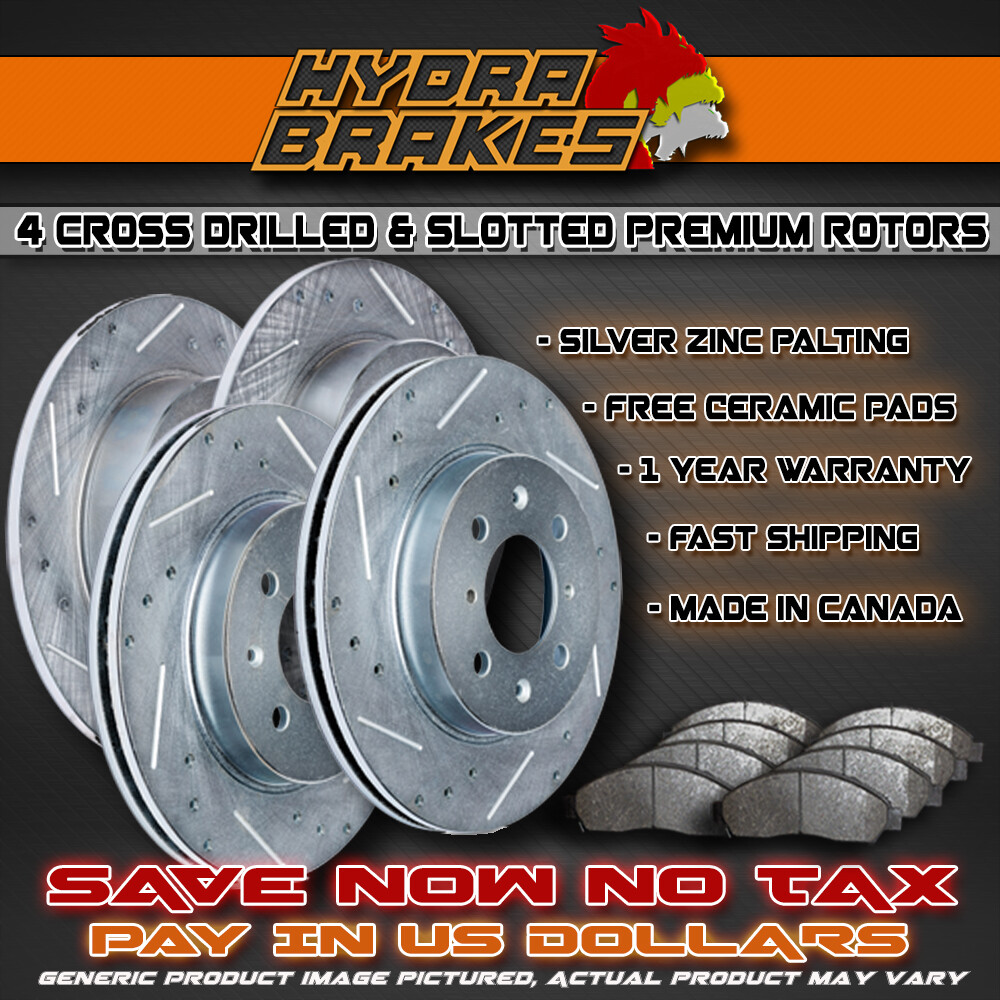 FITS 2012 2013 Infiniti FX50 Drill Slot Brake Rotors CERAMIC SLV