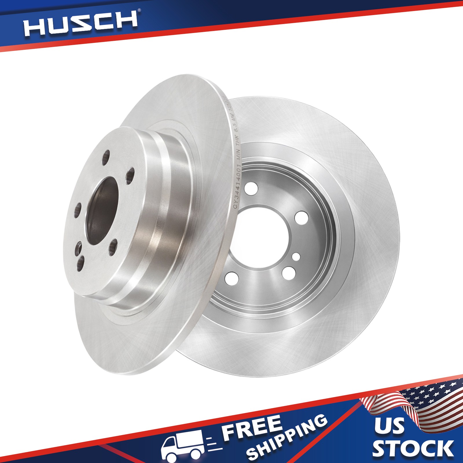 11.81 inch (300mm) Rear Disc Brake Rotors Set for Mercedes-Benz C250 C280 C300