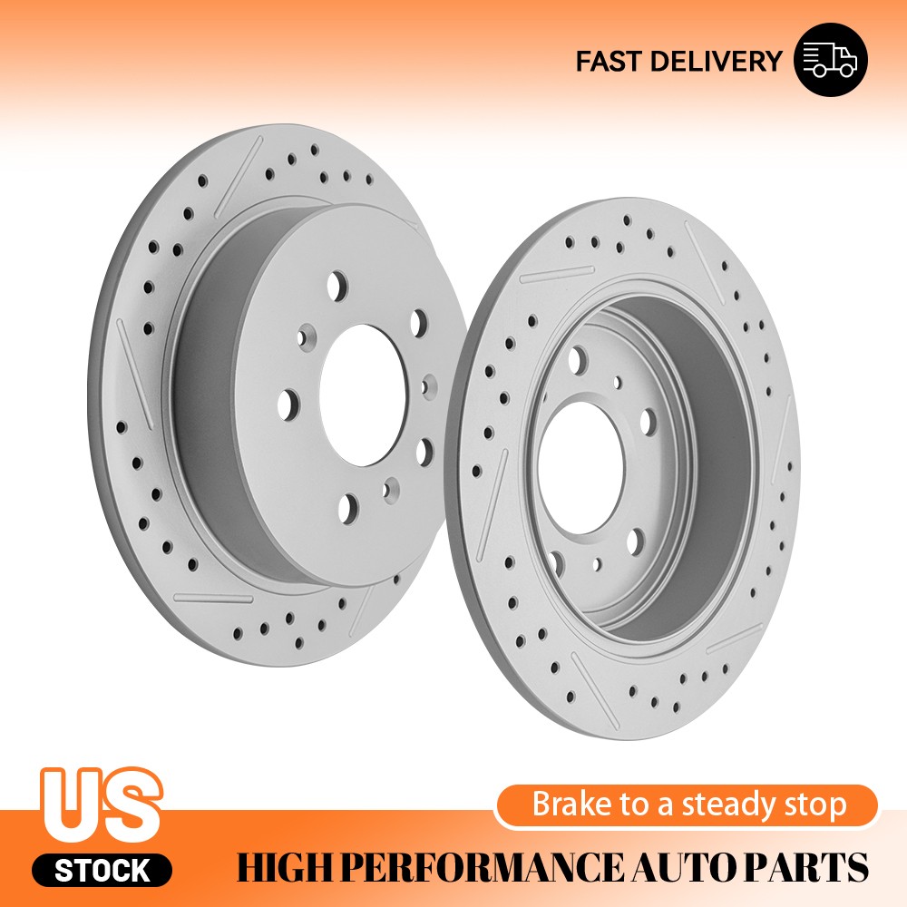 2x Rear Disc Brake Rotors for 2008 2009 Lacrosse Allure Chevy Impala Monte Carlo