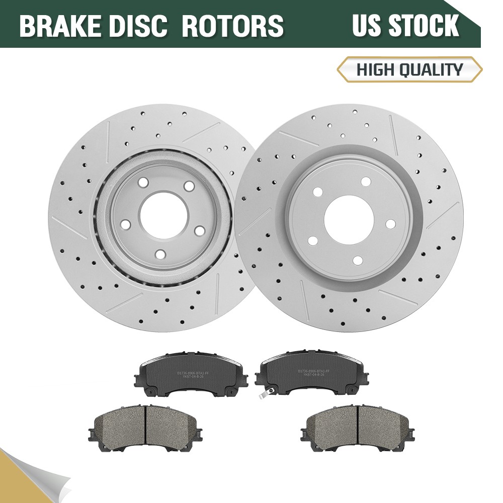 Front Brake Rotors And Ceramic Brake Pads for IInfiniti Q50 Q60 QX50