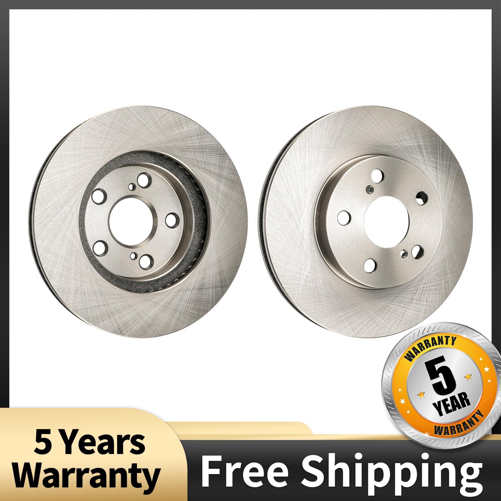 Front Coated Brake Rotors For 2010-2011 Toyota Prius 2011-2017 Lexus CT200h
