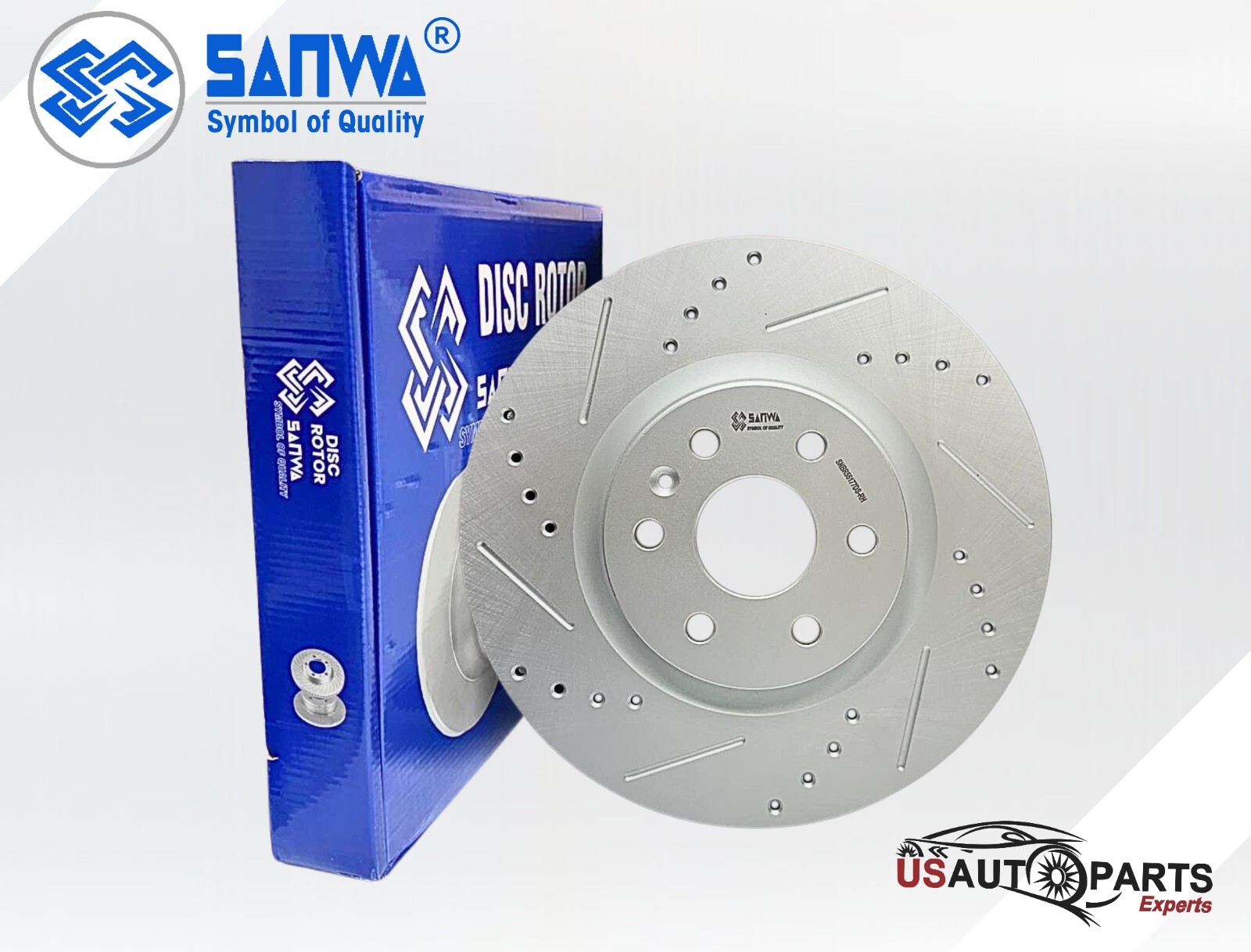FRONT RH BRAKE ROTOR VENTED & GEOMET COATED D&S 345 MM FOR CADILLAC SAAB 10-16