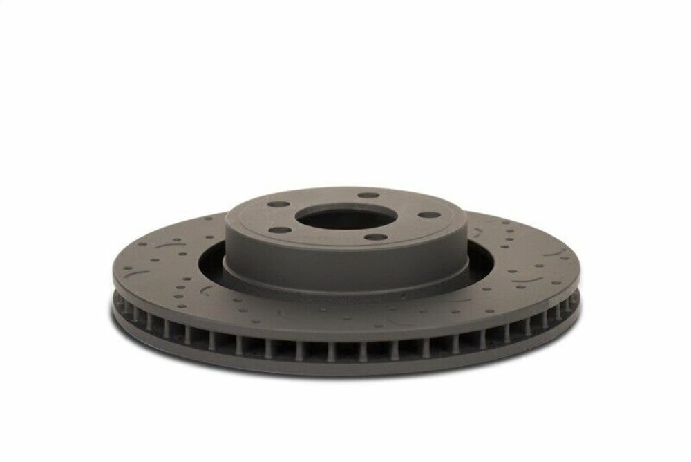 Hawk Performance HTC4957 Talon Cross Drilled And Slotted Brake Rotors