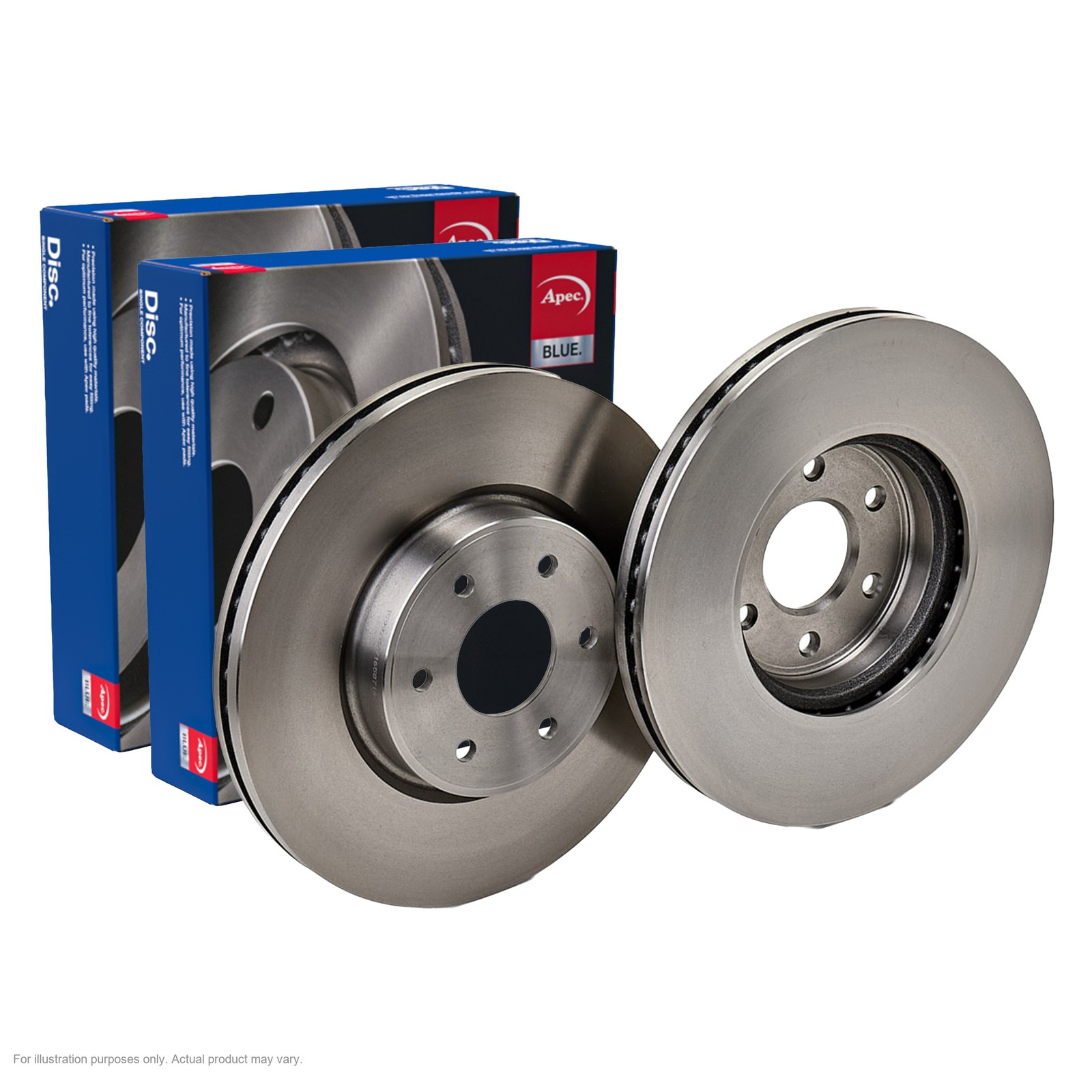 2x APEC Front Brake Discs For NISSAN NAVARA NP300 Platfo 120kW/163HP/2298cc SDK7