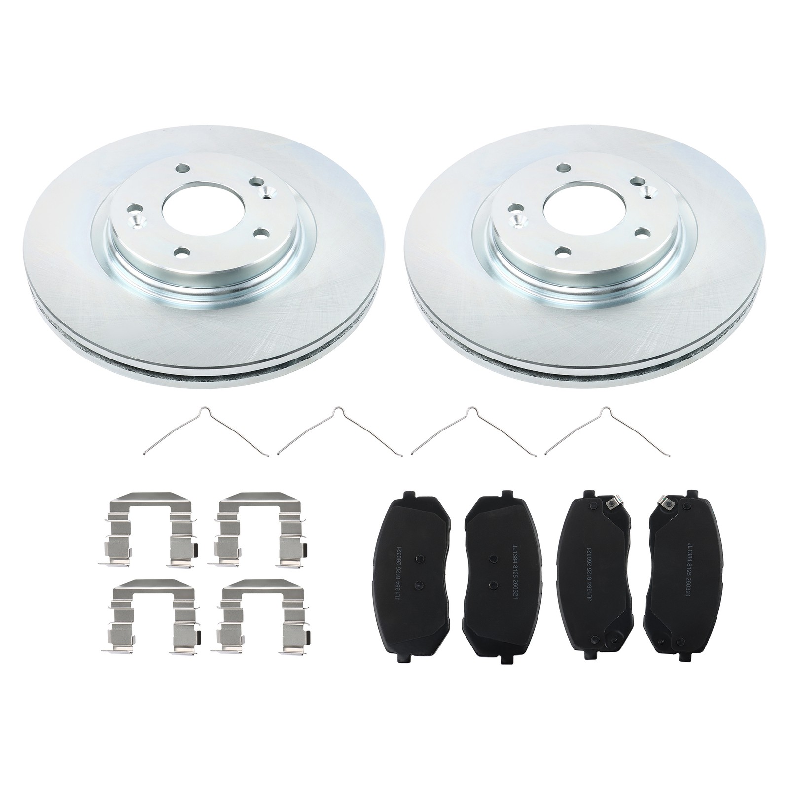 Front Disc Brake Rotors & Ceramic Brake Pads 12151054 For Kia Niro EV 2019-2022