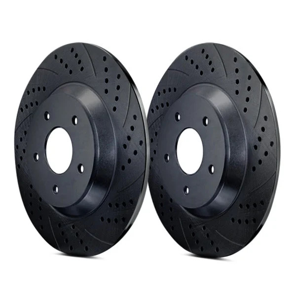 For Isuzu Impulse 90-92 Double Drilled & Slotted Rear Brake Rotors