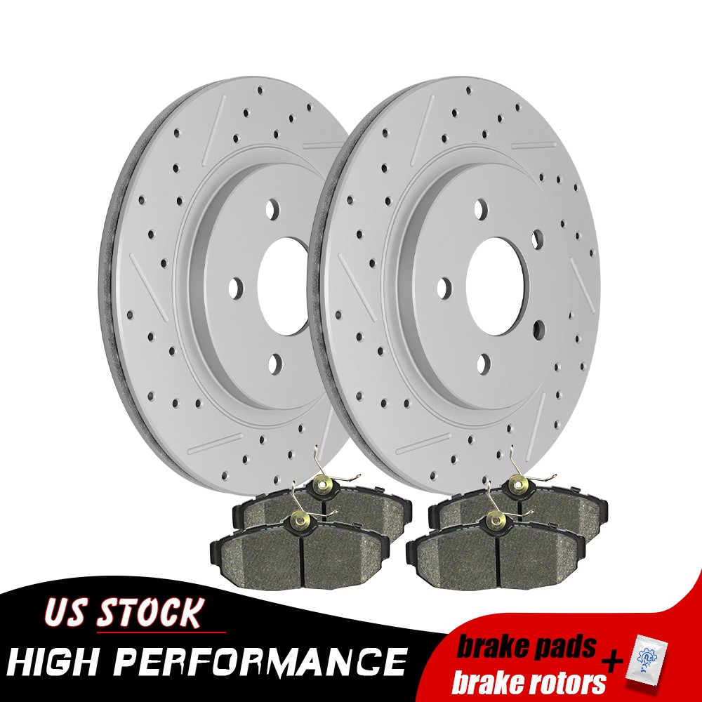 300mm Rear Disc Brake Rotors Pads for Ford Mustang w 2 / 4 Piston Front Calipers