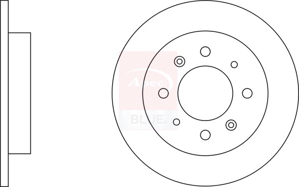 2x Brake Discs Pair Solid fits KIA CERATO LD 2.0D Rear 04 to 06 D4EA 258mm Set
