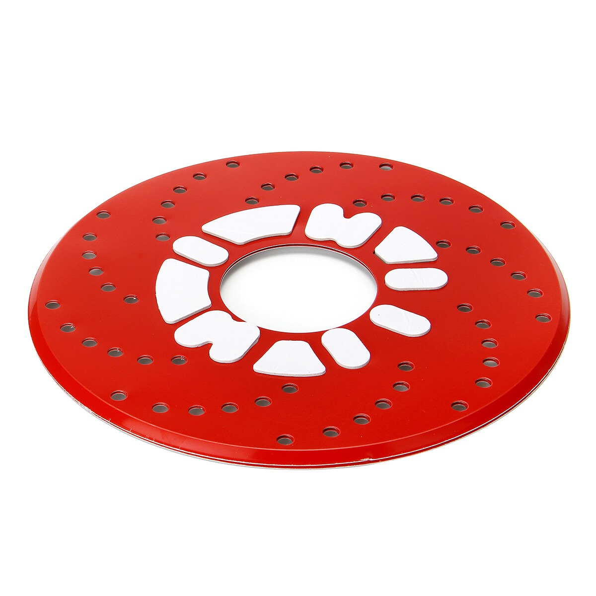 2X Red Aluminium Disc Brake Cover Car SUV Wheel Decorative Rotor Cross Drilled