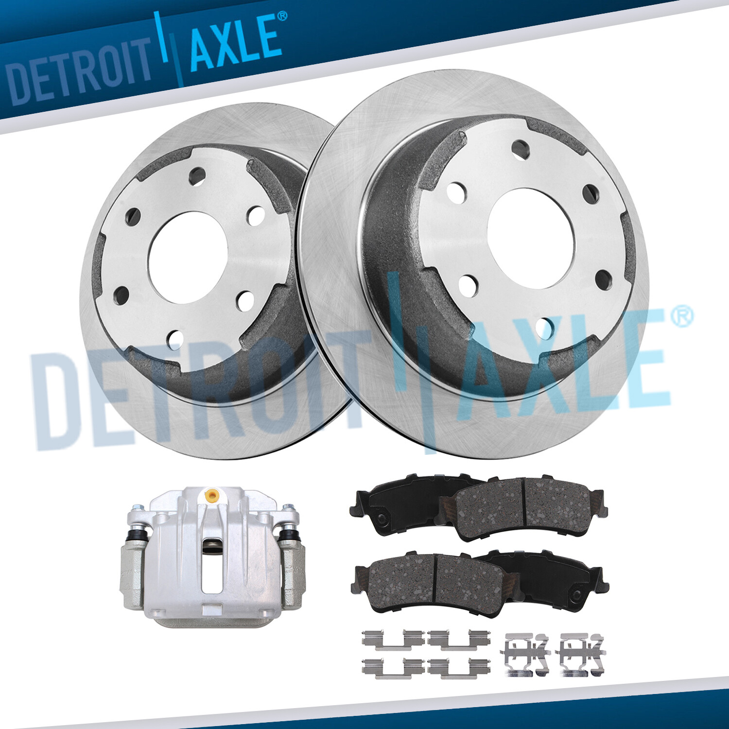 325mm Rear Disc Rotors Right Brake Caliper Brake Pads for Sierra Silverado 1500