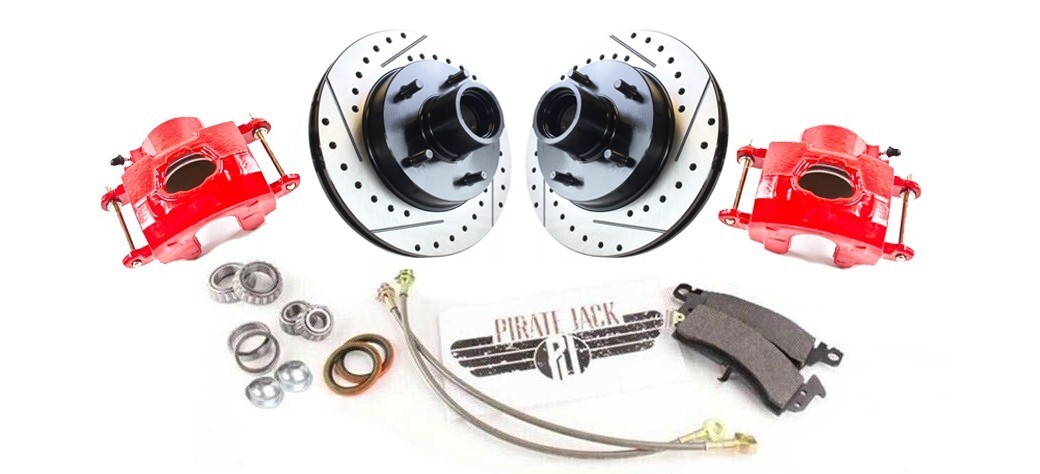 Front Disc Brake Overhaul for 1978-88 G Body Monte Carlo Camaro, Red Calipers