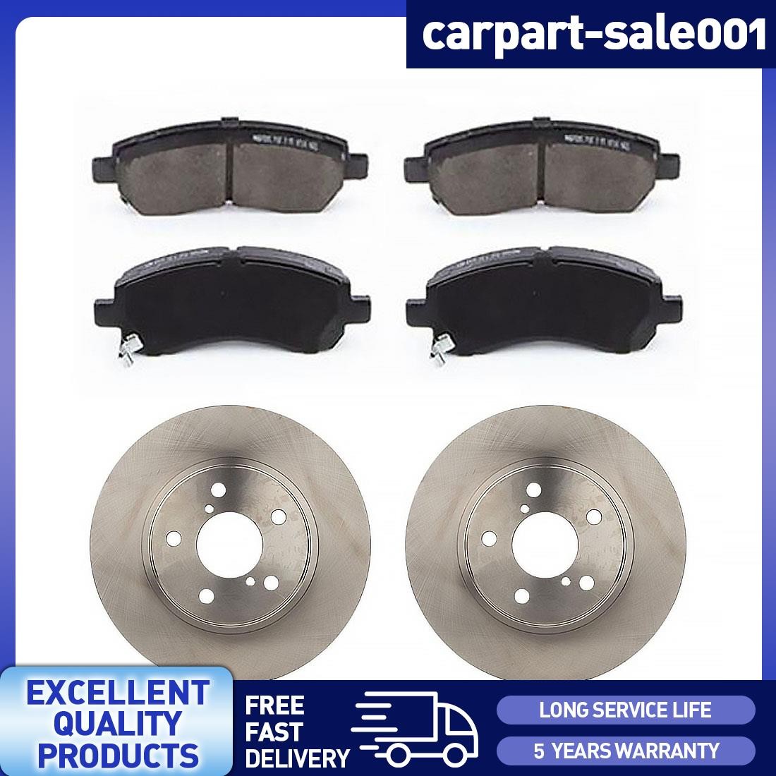 Front OE Rotors Ceramic Brake Pads for 1997 Subaru Impreza 1.8L