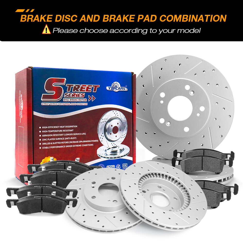 Front + Rear Brake Rotors + Brake Pads FOR Nissan Murano Brakes Rotor Brake Kit