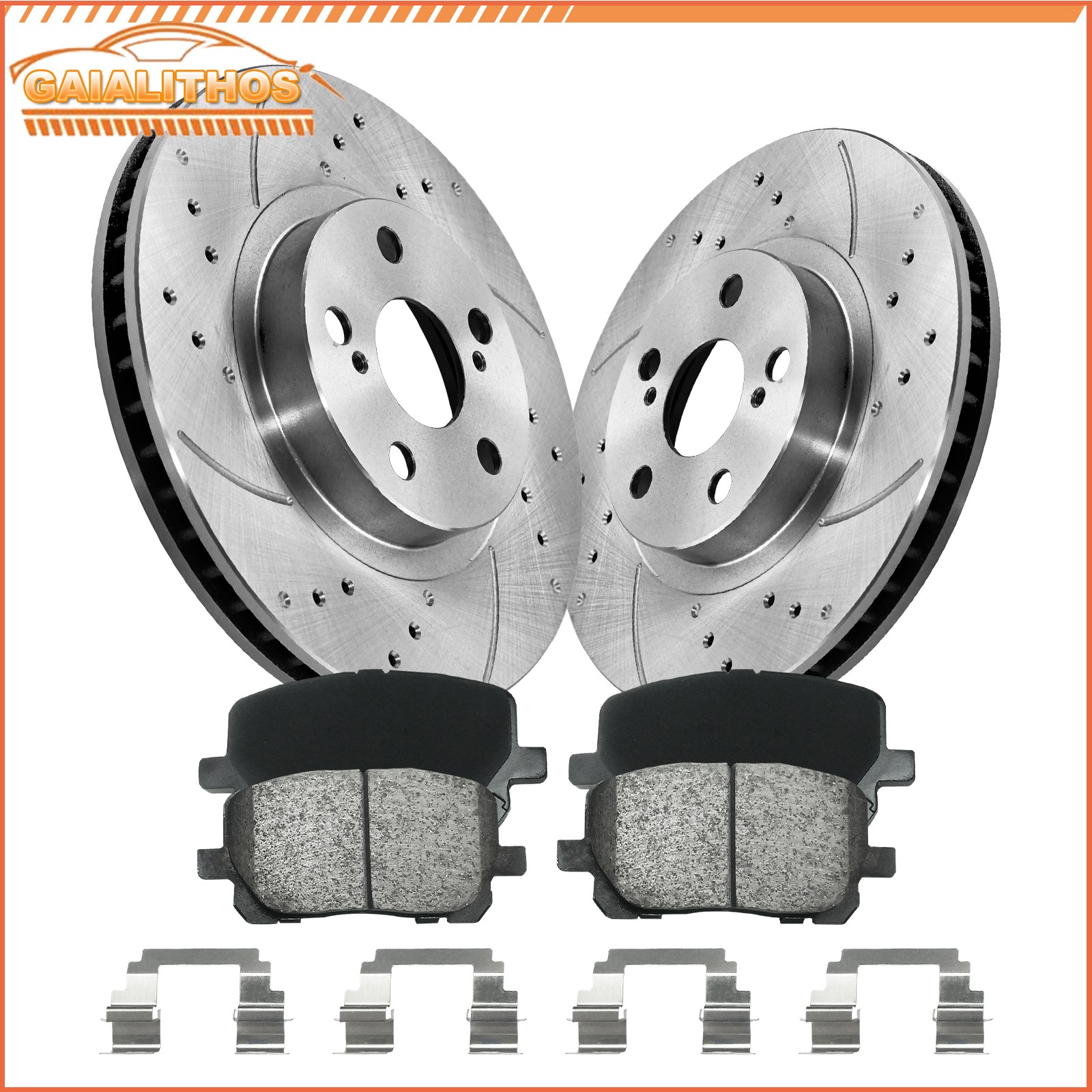 10.8in Front Disc Rotors Pads for 2003-2008 Toyota Corolla Matrix Pontiac Vibe