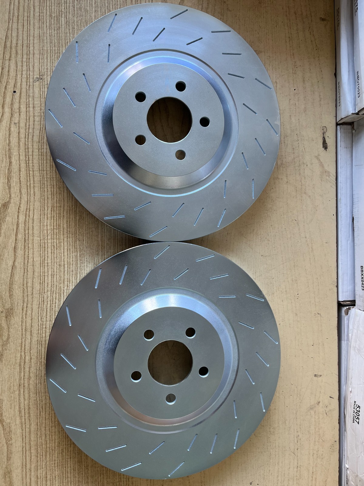 Front Slot Zinc Brake Rotors – For Charger Challenger Hellcat 15-20 (6 piston)