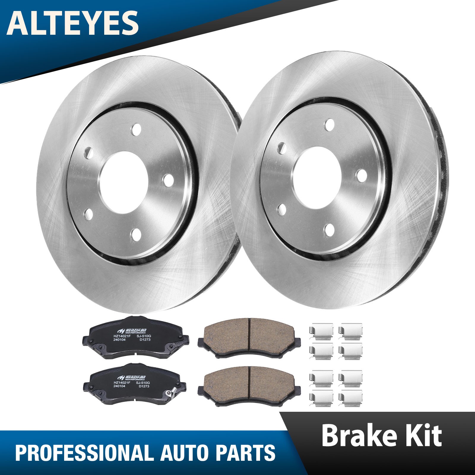 11.89″(302mm) Front Disc Rotors Ceramic Pads for Chrysler Town & Country 08-16