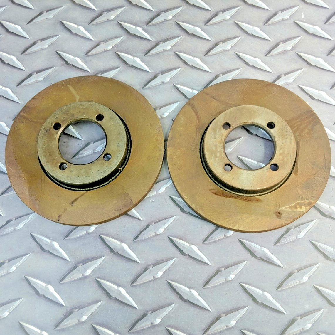 2x Brembo 08.3774.10 Solid Front Disc Brake Rotors Fits Dodge Colt For MA169882