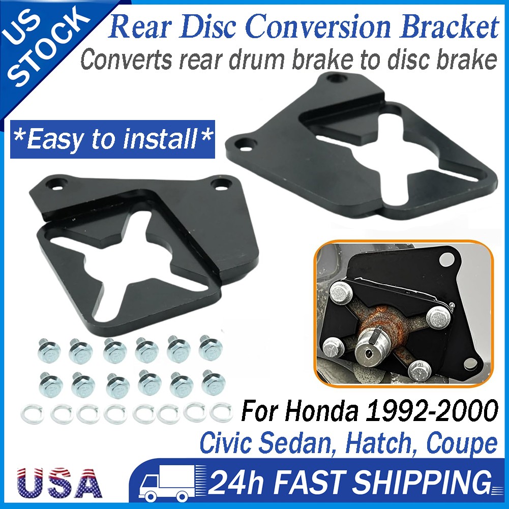 For 1992-2000 Honda Civic Sedan Hatch Coupe Rear Disc Brake Caliper Bracket Kit