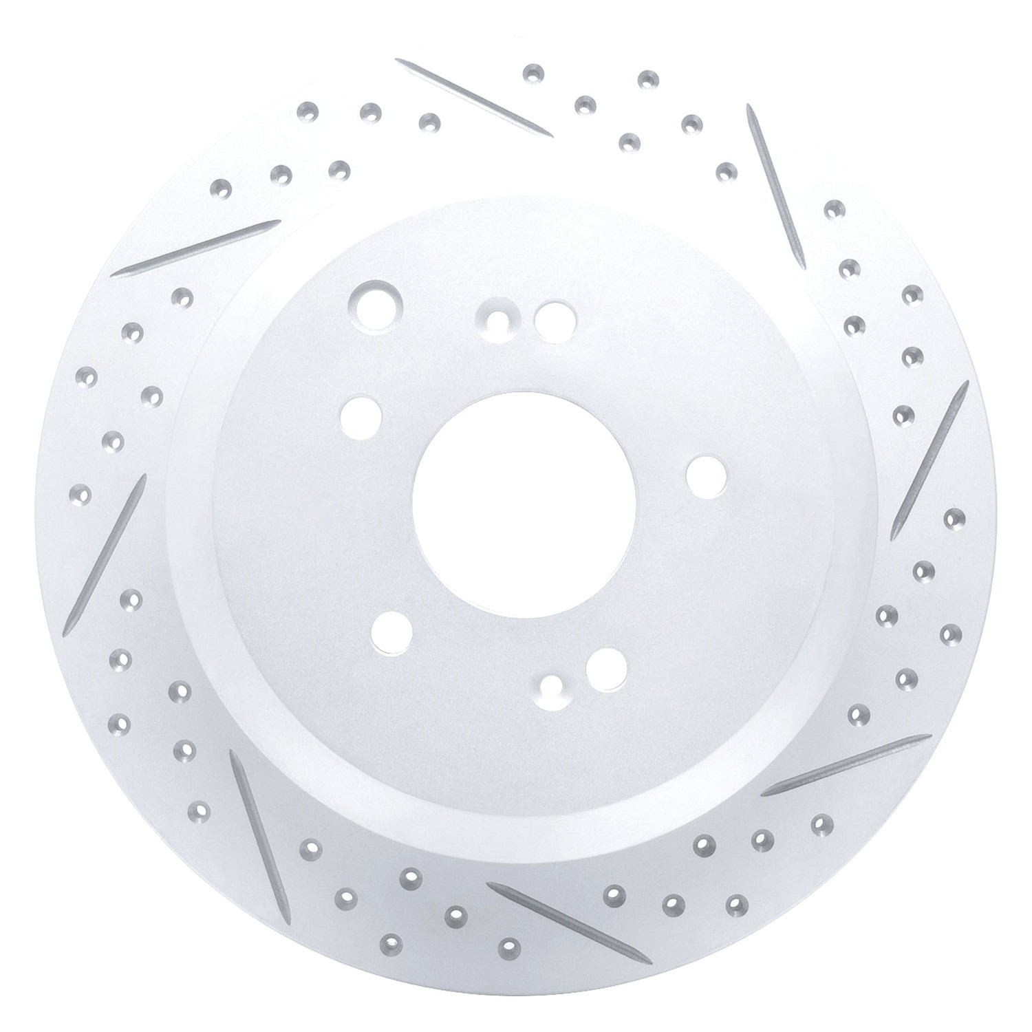 For Hyundai Veracruz 07-12 DFC Drilled & Slotted Rear Passenger Side Brake Rotor