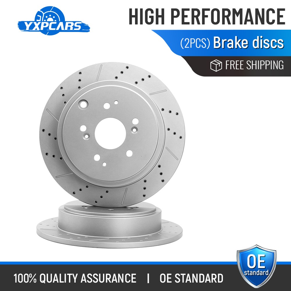 313mm Rear Disc Brake Rotors Kit for 2001-2006 Acura MDX 2003-2008 Honda Pilot
